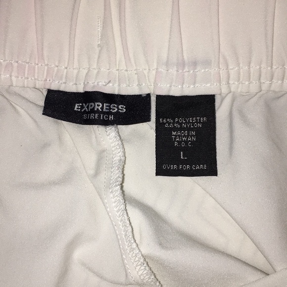 Mid-rise Express White Express Pants - Picture 3 of 4